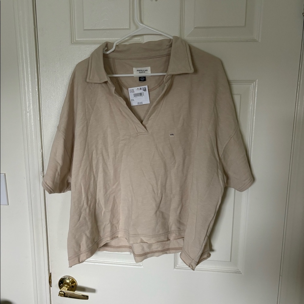 NWT cropped polo